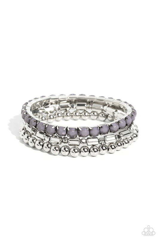 Monochromatic Maverick - Silver - Paparazzi Bracelet Image
