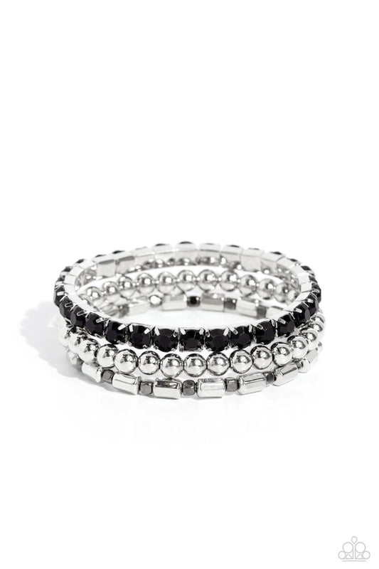Monochromatic Maverick - Black - Paparazzi Bracelet Image