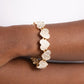 Headliner Heart - Gold - Paparazzi Bracelet Image