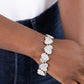 Headliner Heart - White - Paparazzi Bracelet Image