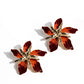 Warped Wallflower - Red - Paparazzi Earring Image