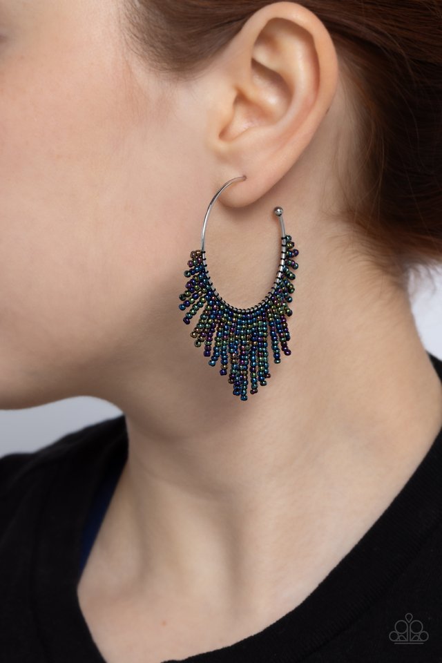 Tailored Tassel - Multi - Paparazzi Earring Image