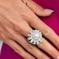 Gatsby Getaway - White - Paparazzi Ring Image