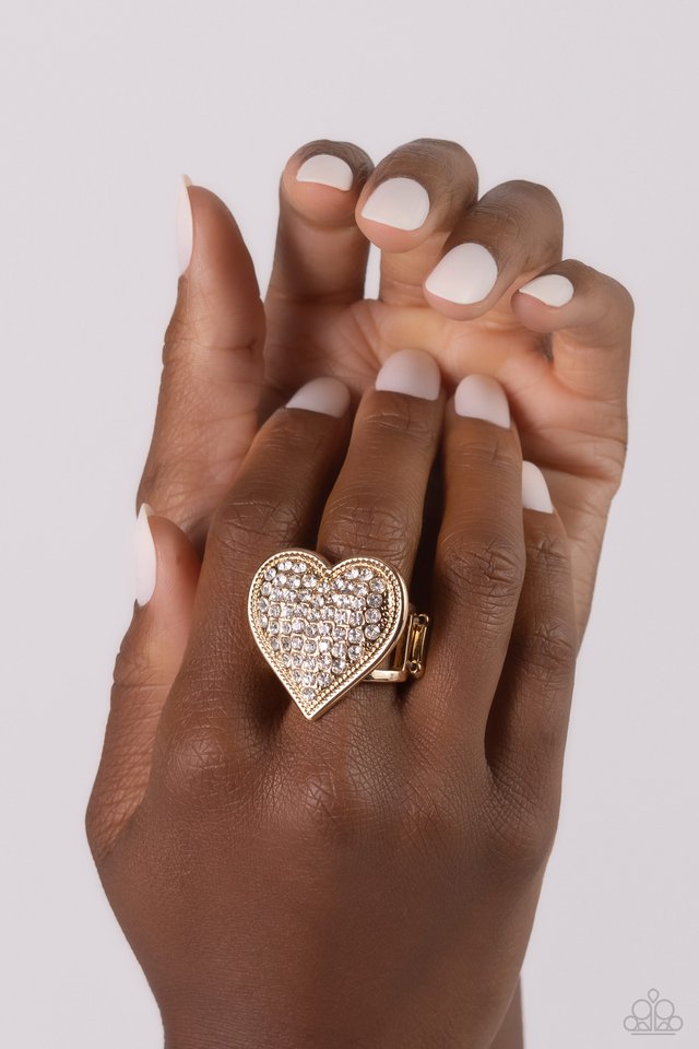 Sweet Serendipity - Gold - Paparazzi Ring Image