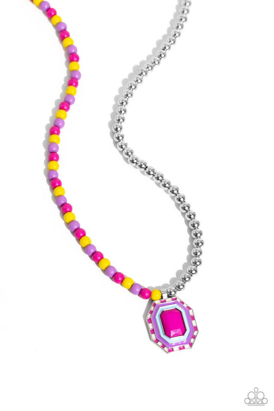Contrasting Candy - Multi - Paparazzi Necklace Image