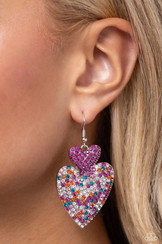 Flirting Flourish - Pink - Paparazzi Earring Image