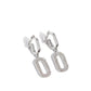 Linked Luxury - White - Paparazzi Earring Image