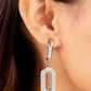 Linked Luxury - White - Paparazzi Earring Image