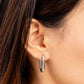 Candidate Curves - Silver - Paparazzi Earring Image