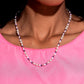 Colorblock Charm - Purple - Paparazzi Necklace Image
