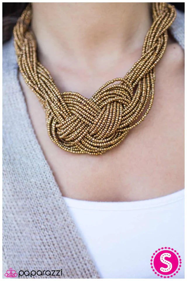 Paparazzi Necklace ~ Standing Ovation - Brass