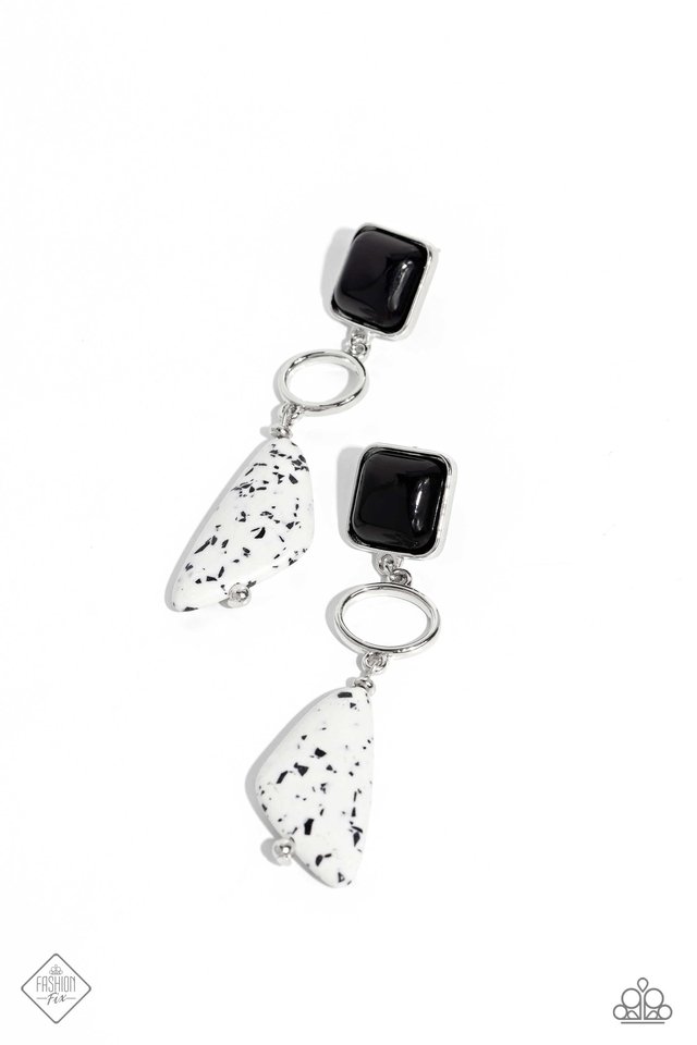 High-End Hallmark - Black - Paparazzi Earring Image