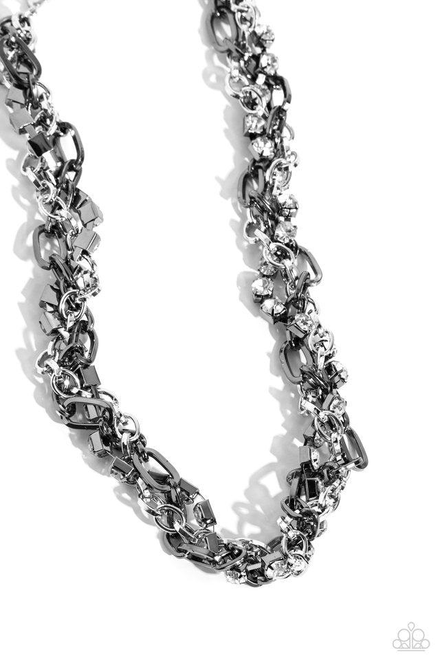 Totally Two-Toned - Silver - Paparazzi Necklace Image