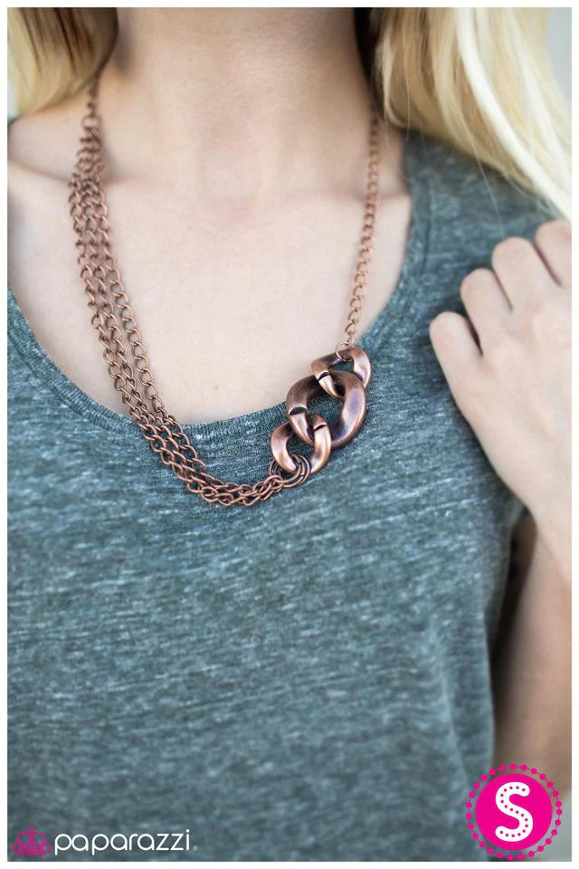 Paparazzi Necklace ~ I Saw It First! - Copper