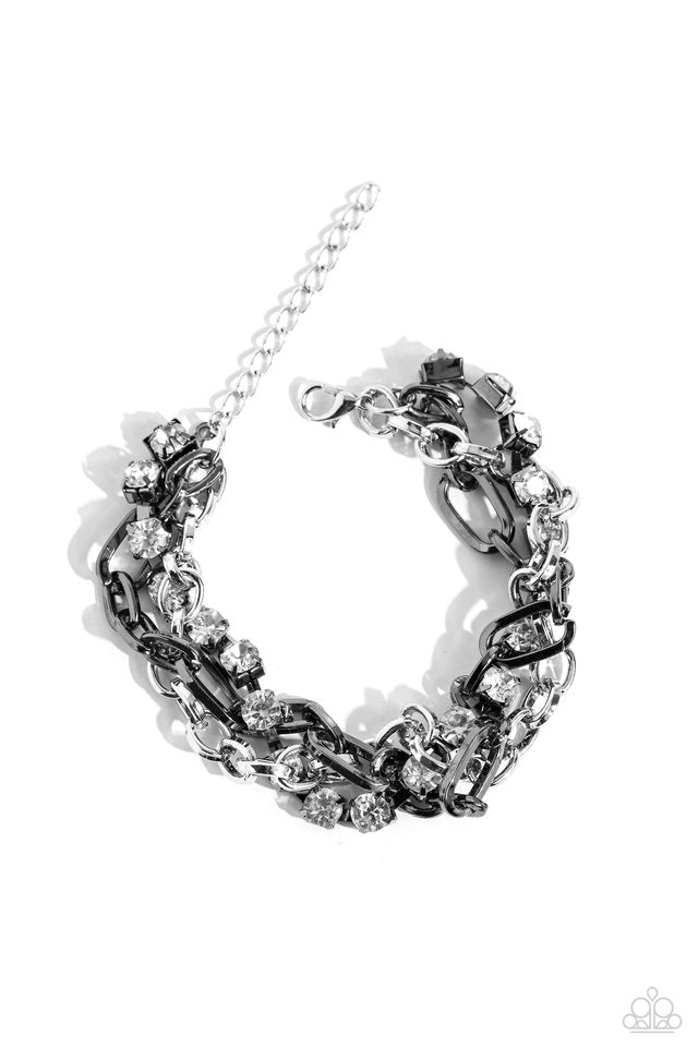 Two-Tone Taste - Silver - Paparazzi Bracelet Image