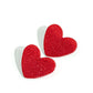 Sparkly Sweethearts - Red - Paparazzi Earring Image
