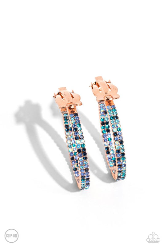 Outstanding Ombré - Copper - Paparazzi Earring Image