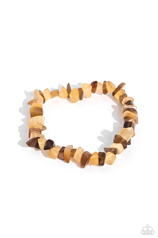 Chiseled Cameo - Brown - Paparazzi Bracelet Image