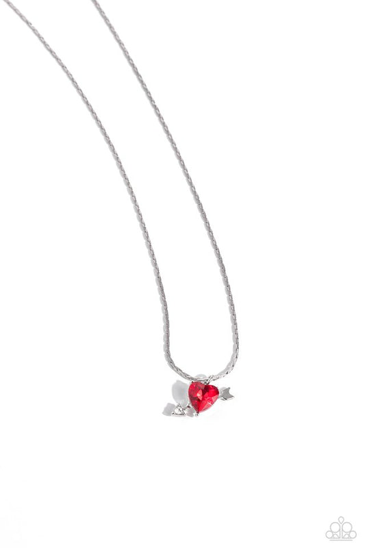 Courting Cupid - Red - Paparazzi Necklace Image