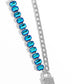 LOCK and Roll - Blue - Paparazzi Necklace Image