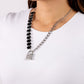 LOCK and Roll - Black - Paparazzi Necklace Image