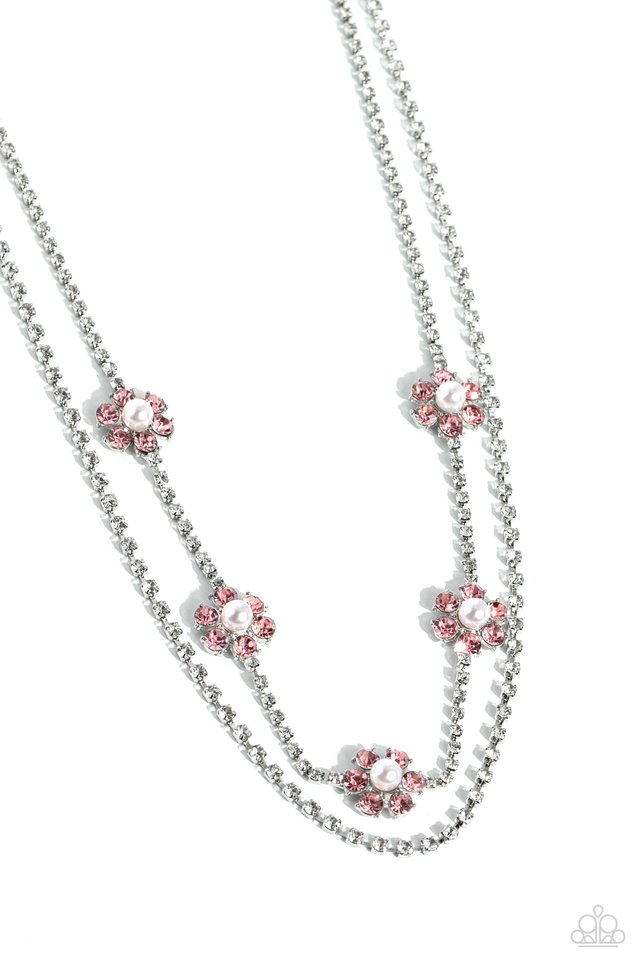 A SQUARE Beauty - Pink - Paparazzi Necklace Image