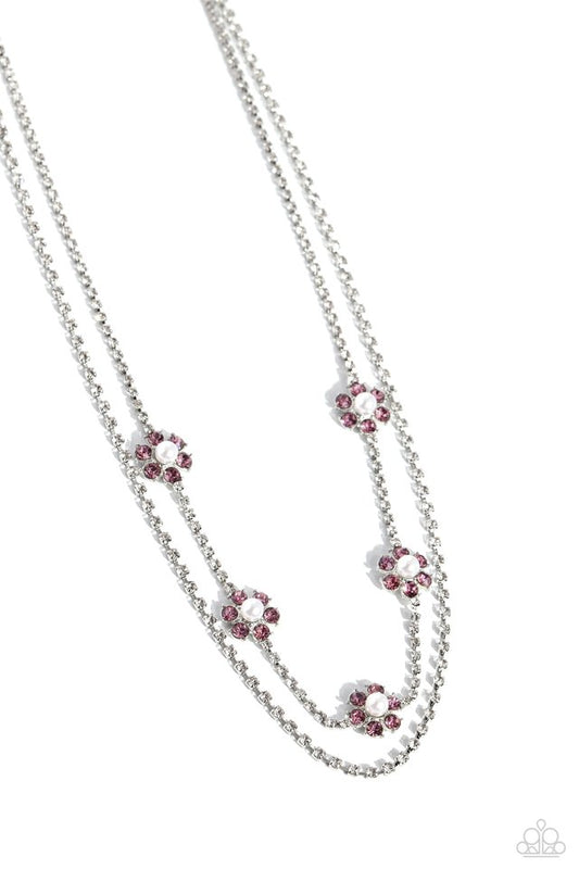 A SQUARE Beauty - Purple - Paparazzi Necklace Image