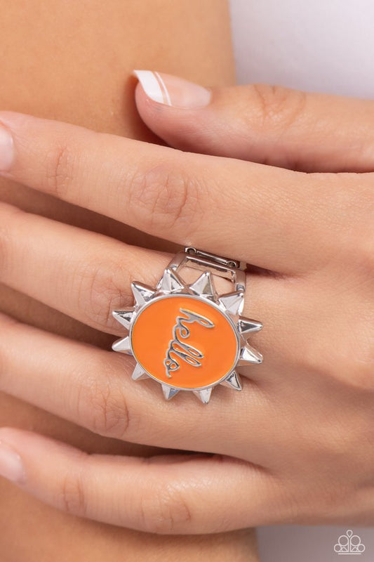 Beautiful Morning - Orange - Paparazzi Ring Image