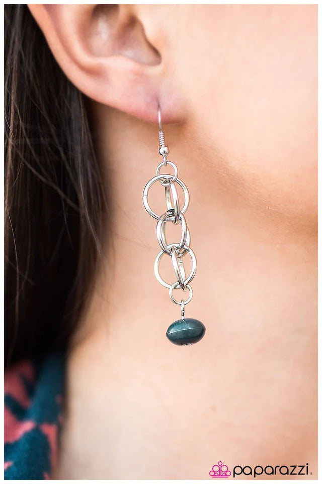 Paparazzi Earring ~ Marvelously Marvelous - Blue