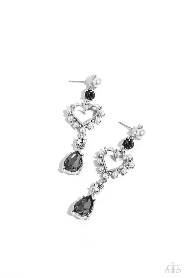 Lovers Lure - Silver - Paparazzi Earring Image