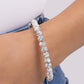 Sinuous Stones - White - Paparazzi Bracelet Image