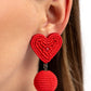 Spherical Sweethearts - Red - Paparazzi Earring Image