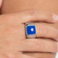 Earthy Envy - Blue - Paparazzi Ring Image