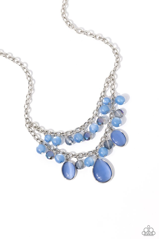 Dewy Disposition - Blue - Paparazzi Necklace Image