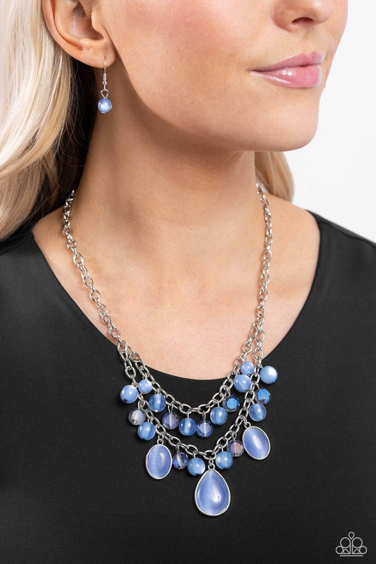 Dewy Disposition - Blue - Paparazzi Necklace Image