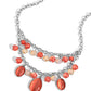 Dewy Disposition - Orange - Paparazzi Necklace Image