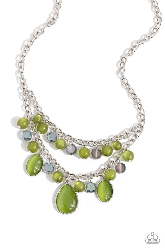 Dewy Disposition - Green - Paparazzi Necklace Image