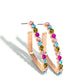 Triangular Tapestry - Rose Gold - Paparazzi Earring Image