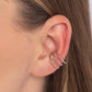 Textured Triumph - Silver - Paparazzi Earring Image