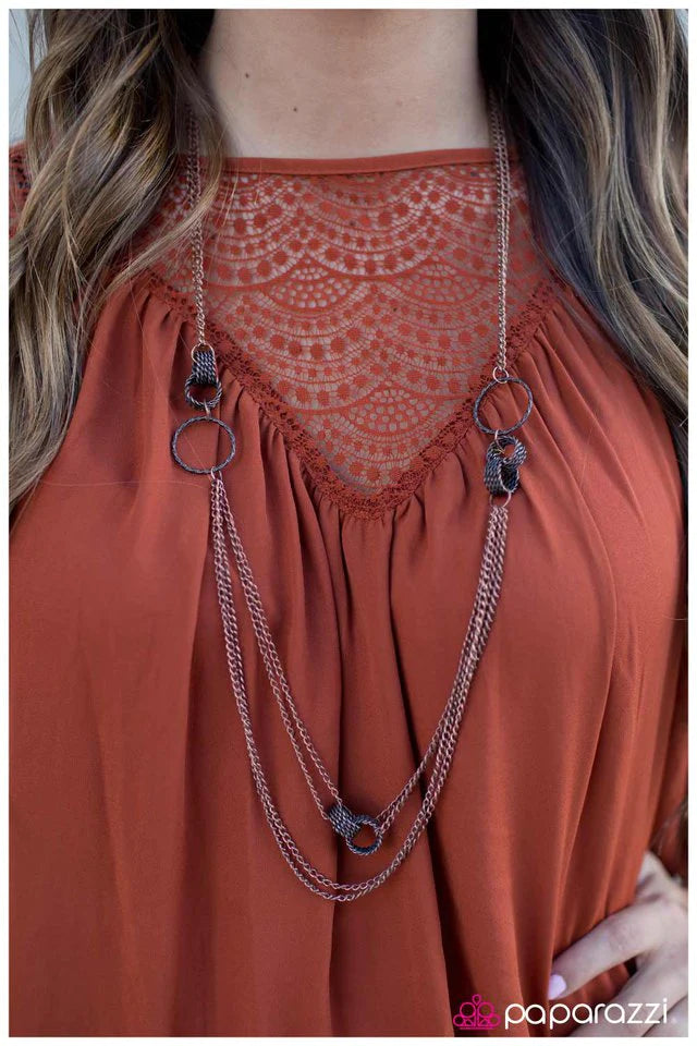 Paparazzi Necklace ~ Dont Wanna Miss A Thing - Copper