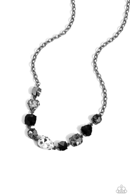 Emphatic Edge - Black - Paparazzi Necklace Image