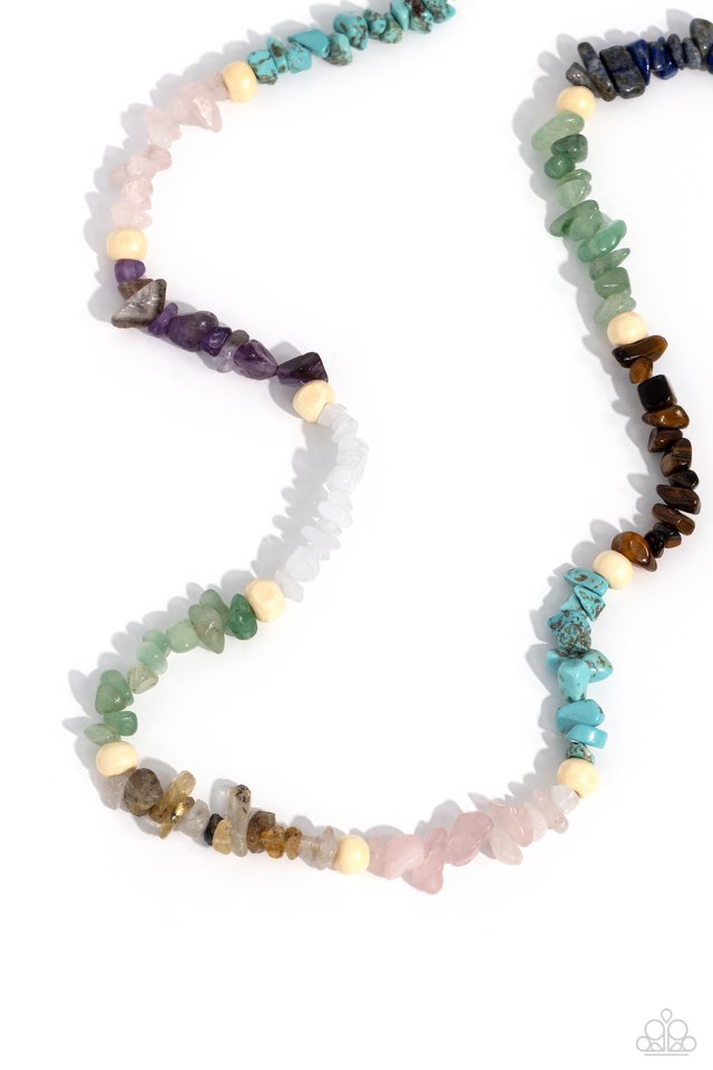 Soothing Stones - Multi - Paparazzi Necklace Image