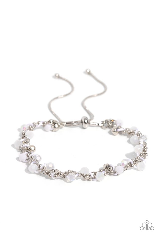 Show-Stopping Sass - White - Paparazzi Bracelet Image