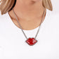 Lip Locked - Red - Paparazzi Necklace Image