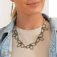 Petal Pageantry - Brass - Paparazzi Necklace Image