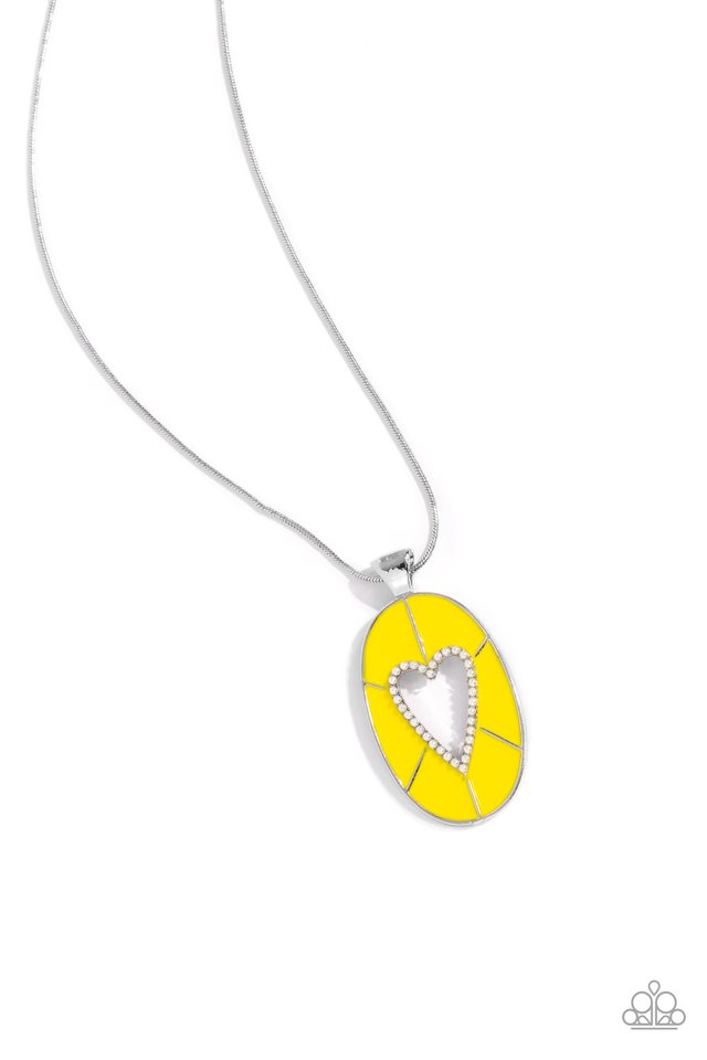 Airy Affection - Yellow - Paparazzi Necklace Image