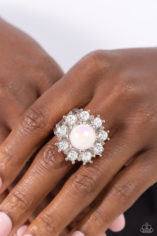 Elite Enchantment - White - Paparazzi Ring Image