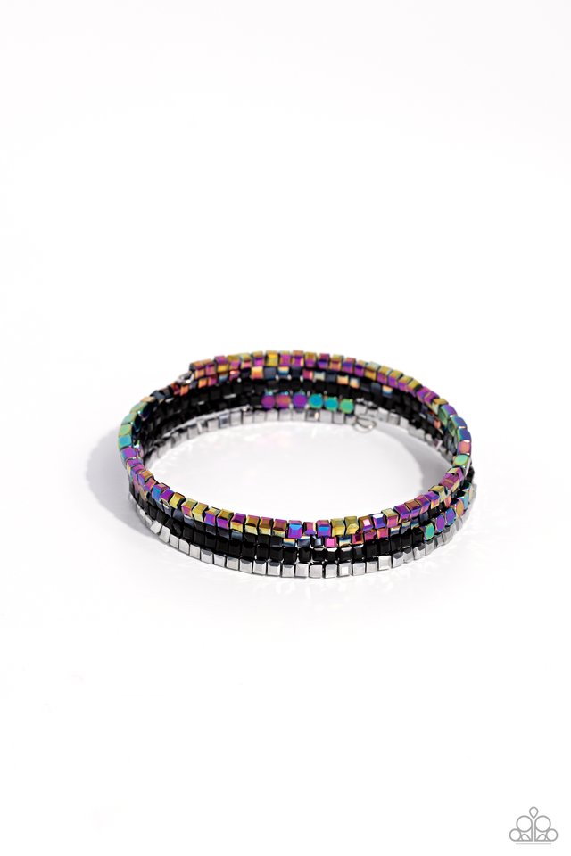 Dainty Dancer - Black - Paparazzi Bracelet Image