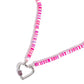 Clearly Carabiner - Pink - Paparazzi Necklace Image