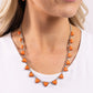 Sentimental Stones - Orange - Paparazzi Necklace Image